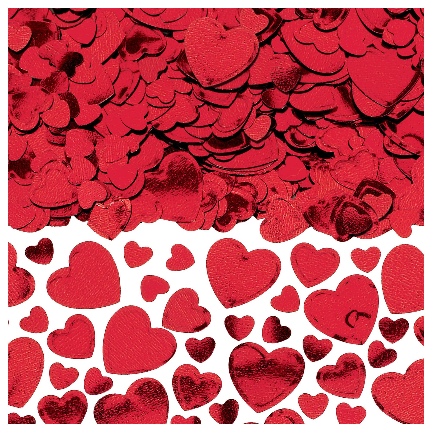 CONFETTI CORAZONES ROJOS