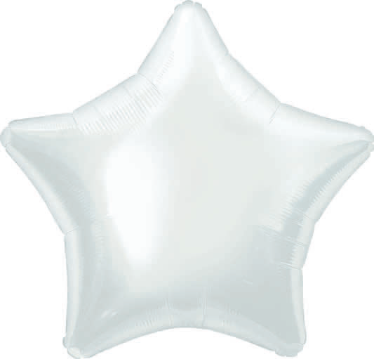 GLOBO MET ESTRELLA 20PG BLANCO
