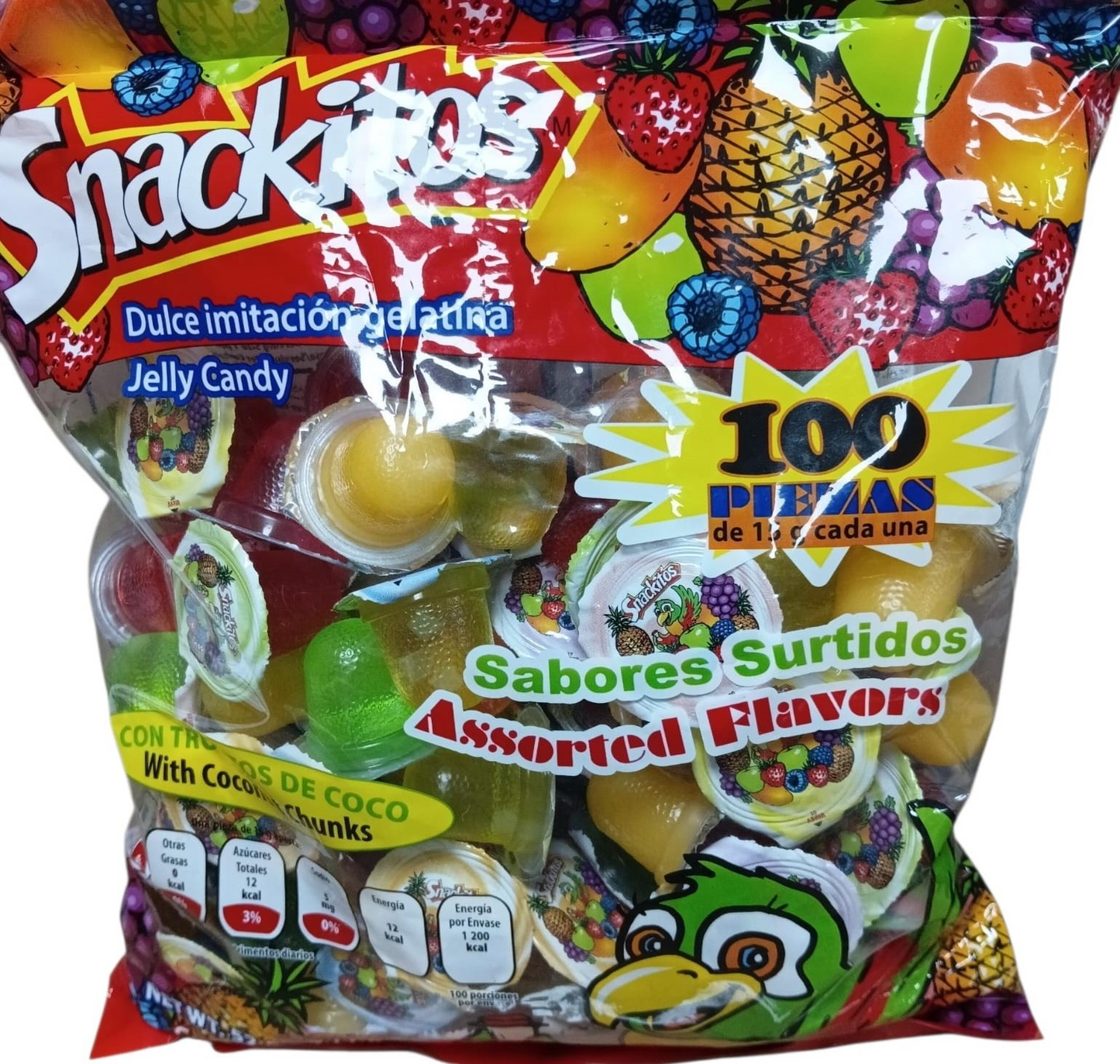 SNACKITOS MINI GELATINA 100UDS