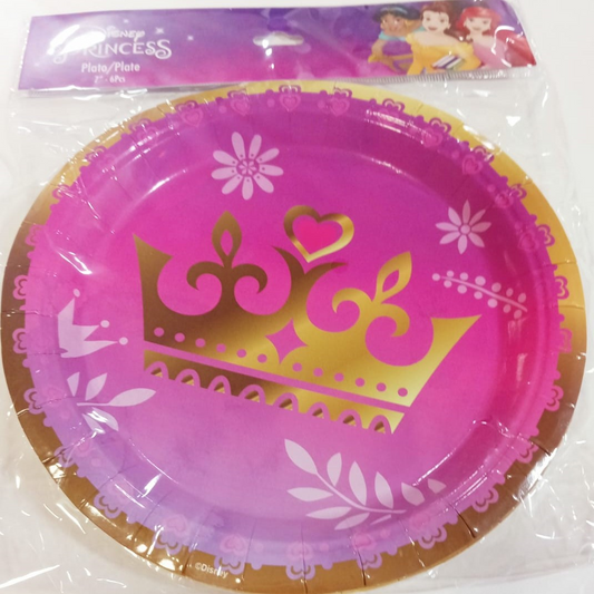PLATO FIESTA PRINCESAS 6 UDS