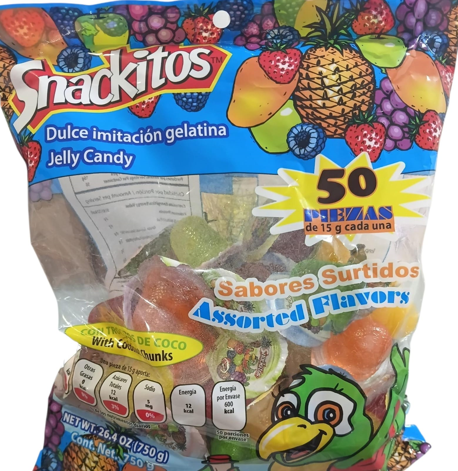 SNACKITOS GELATINAS 50UDS