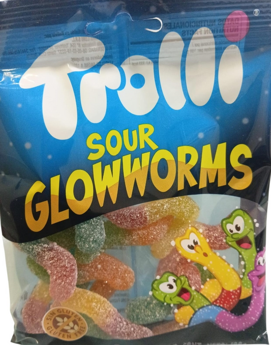 TROLLI SOUR GLOWWORMS 4.25 OZ