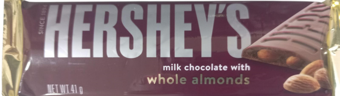 HERSHEYS MILK CHOCOLATE W/ALMO