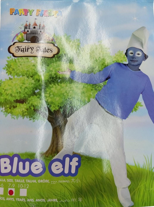 DISFRAZ ENANITO AZUL INFANTIL
