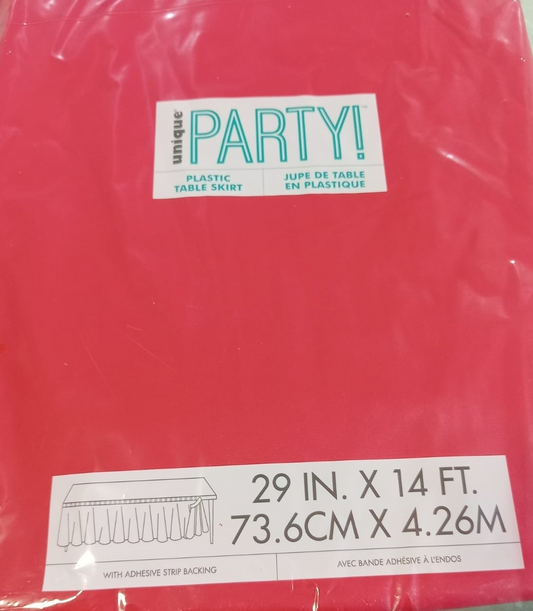 FALDON DE MESA ROJO 74CM X426C