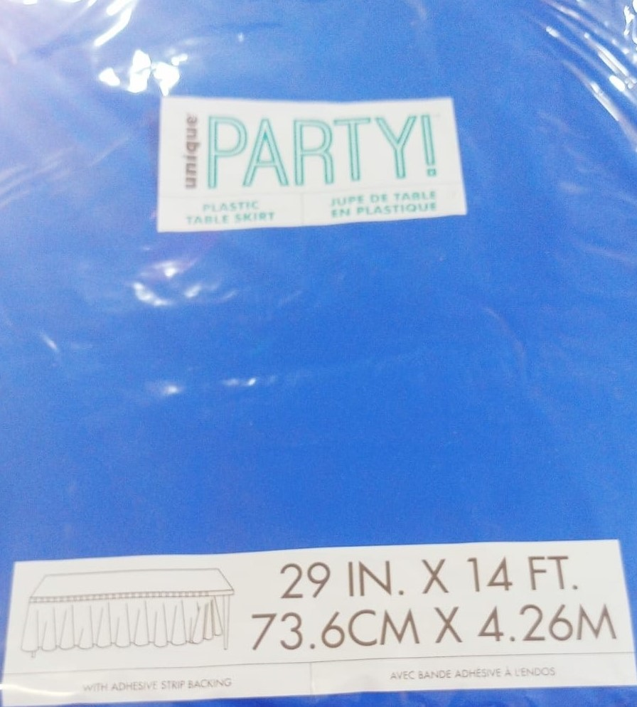 FALDON DE MESA AZUL 74CM X426C