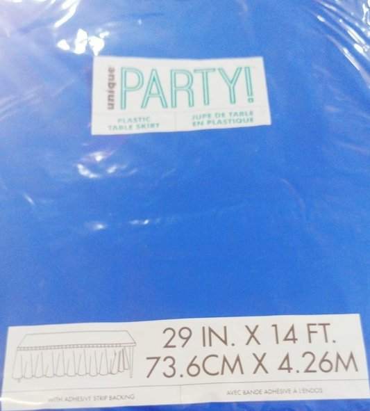 FALDON DE MESA AZUL 74CM X426C
