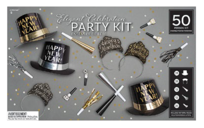 PARTY KIT 50P ELEGANT CELEB BS