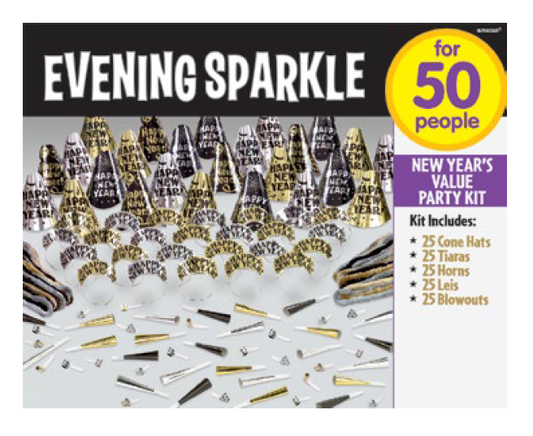 PARTY KIT 50P EVENING SPARK BS