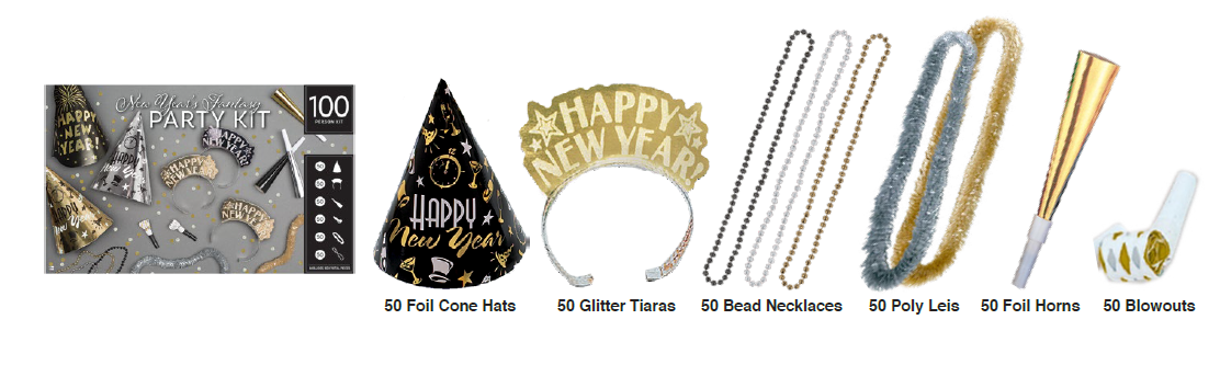 PARTY KIT 100 P NY FANTASY BSG