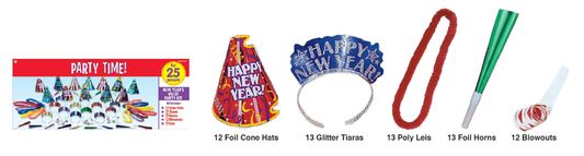 PARTY KIT 25 P PARTY TIME