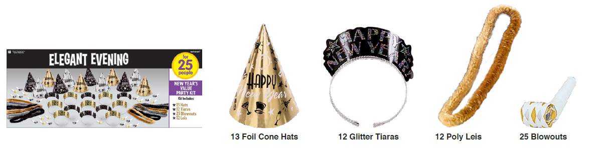 PARTY KIT 25 P ELEGANT EVENING