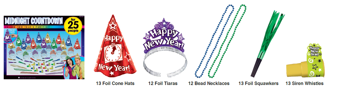 PARTYKIT 25P MIDNIGHT COUNT CO