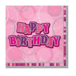 SERVILLETA HAPPY BIRTHDAY ROSA