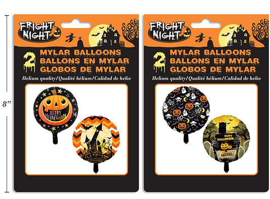 GLOBO MET HALLOWEEN 2UDS