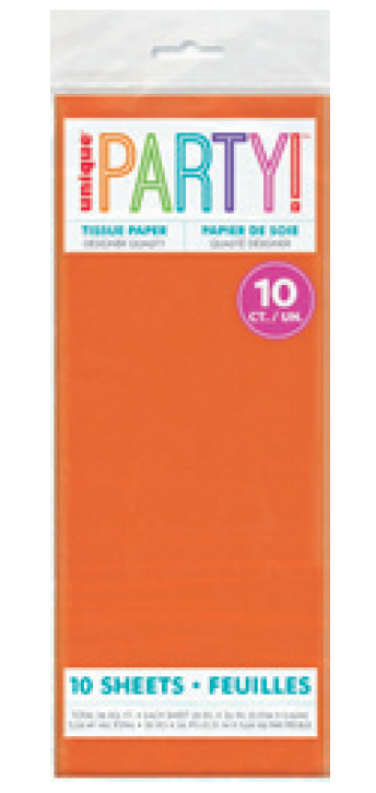 PAPEL DE SEDA NARANJA 10UN