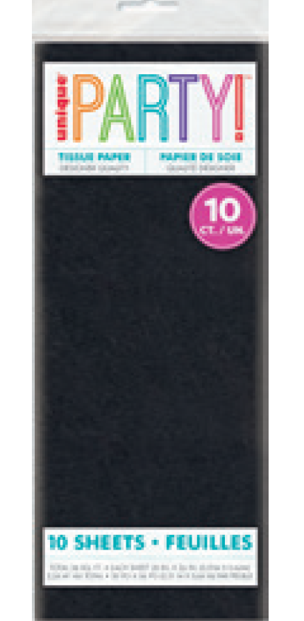 PAPEL DE SEDA NEGRO 10UN