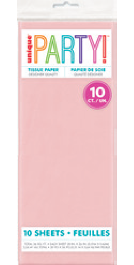 PAPEL DE SEDA ROSA PASTEL 10UN