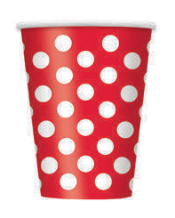 VASOS TOPOS ROJOS