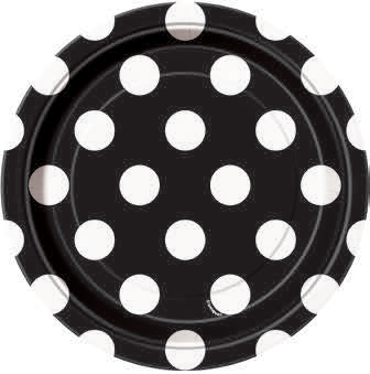 8 PLATOS TOPOS NEGROS
