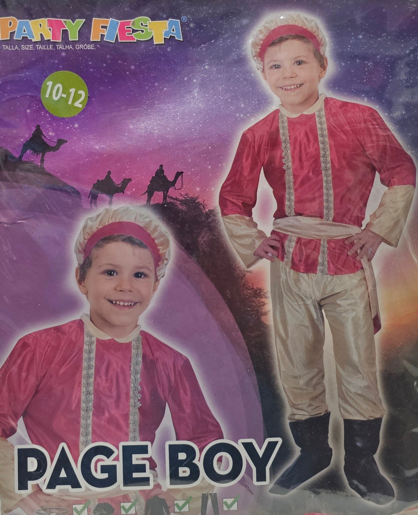 DISFRAZ PAJE ROJO 10-12 AÑOS