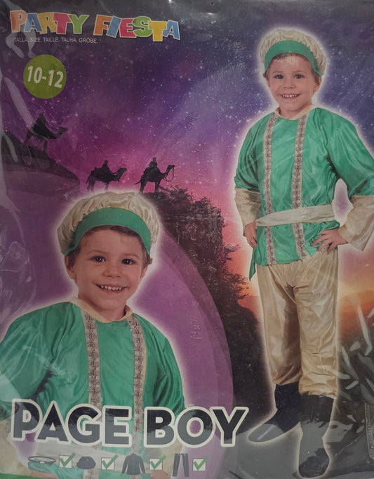 DISFRAZ PAJE VERDE 10-12 AÑOS