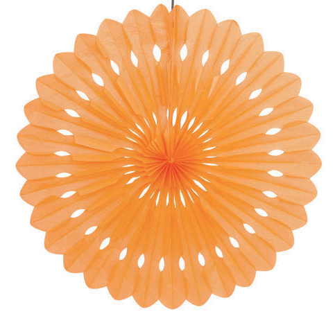 ABANICO NARANJA DECORATIVO 40C