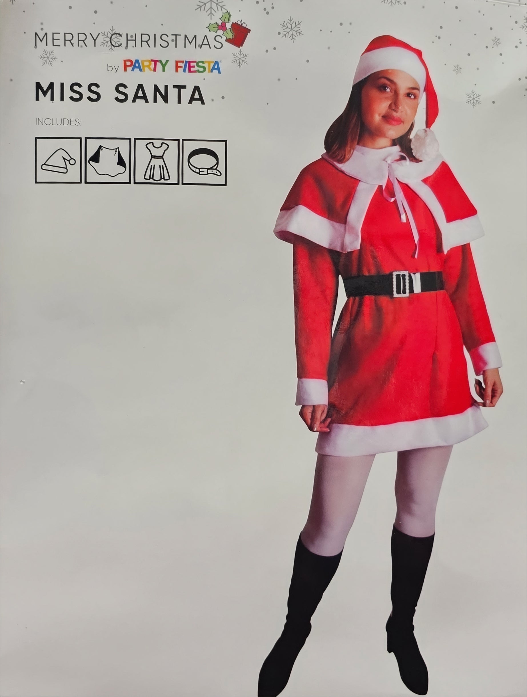 DISFRAZ SANTA CON CAPA