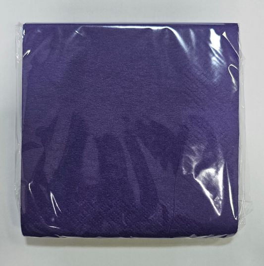 20 SERVILLETA MORADO 25X25