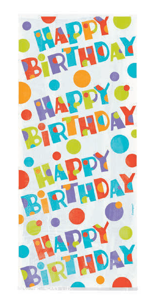 20 BOLSAS CELOFA N HAPPY BIRTH