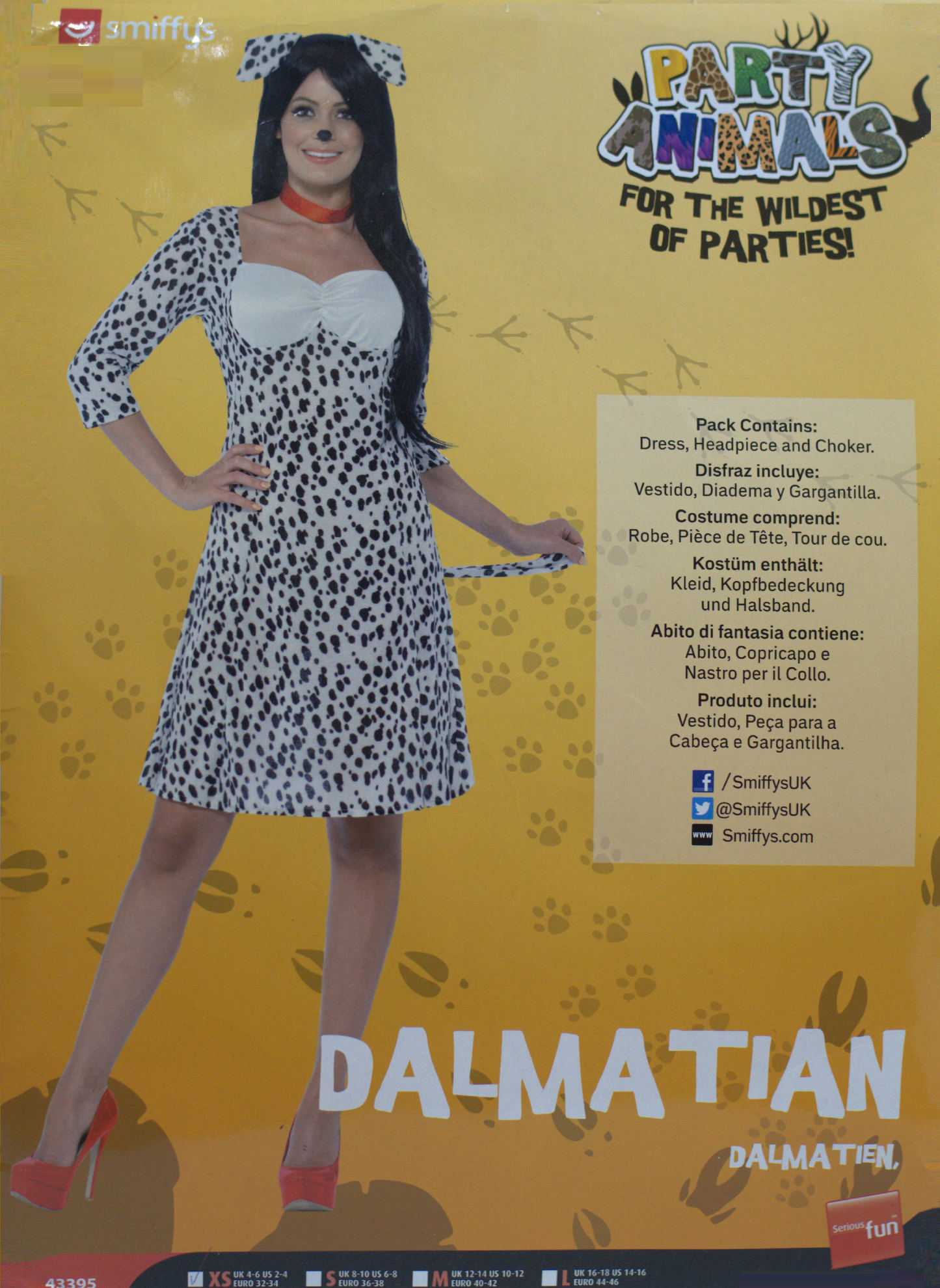 DISFRAZ DÃ LMATA (XS)