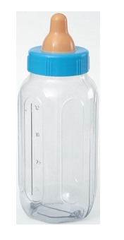 BIBERON  HUCHA PLASTICO AZUL 2