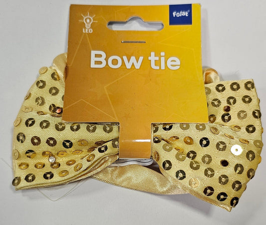 PAJARITA ORO BRILLANTE CON LED