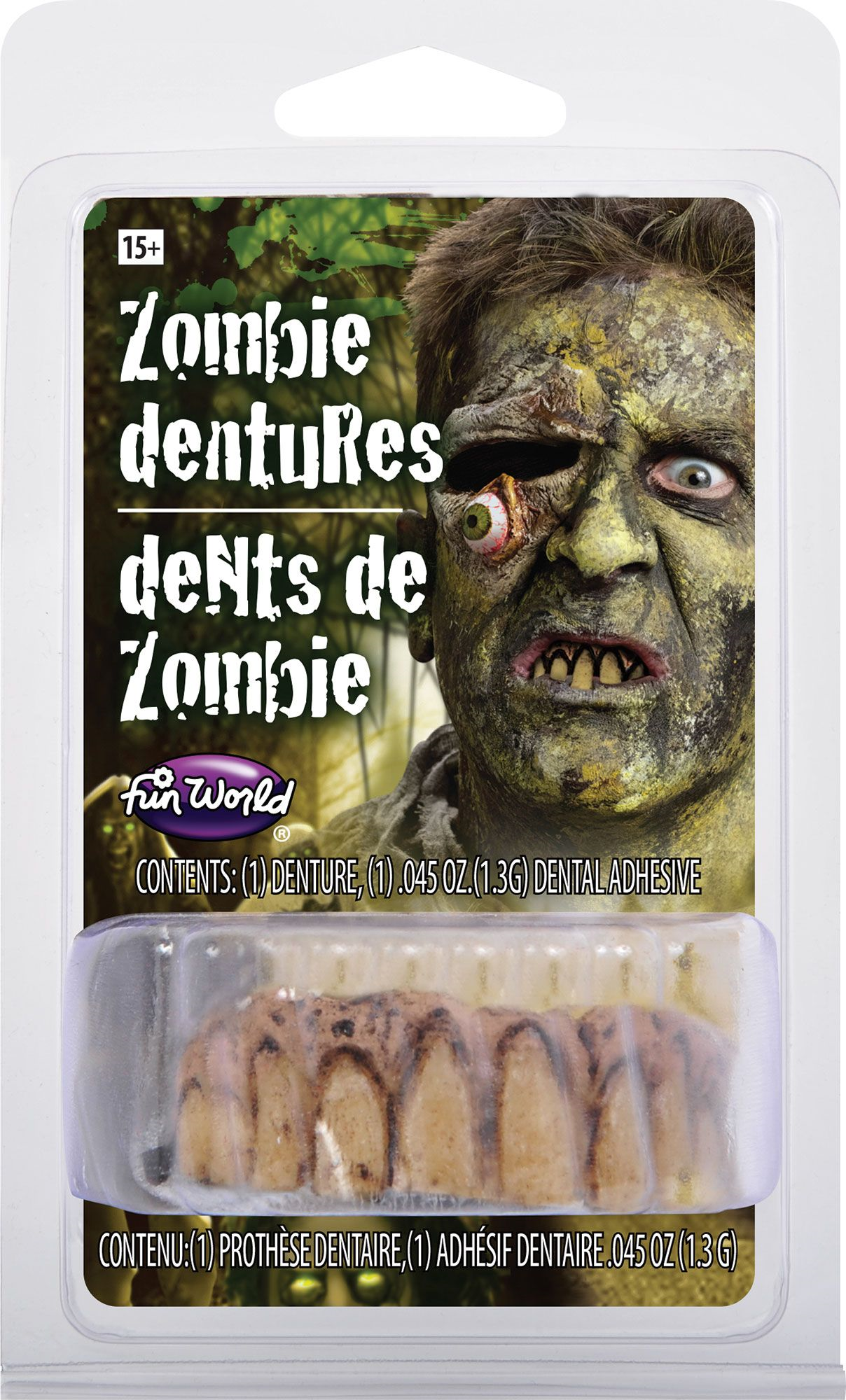 DIENTES DENTADURA ZOMBIE