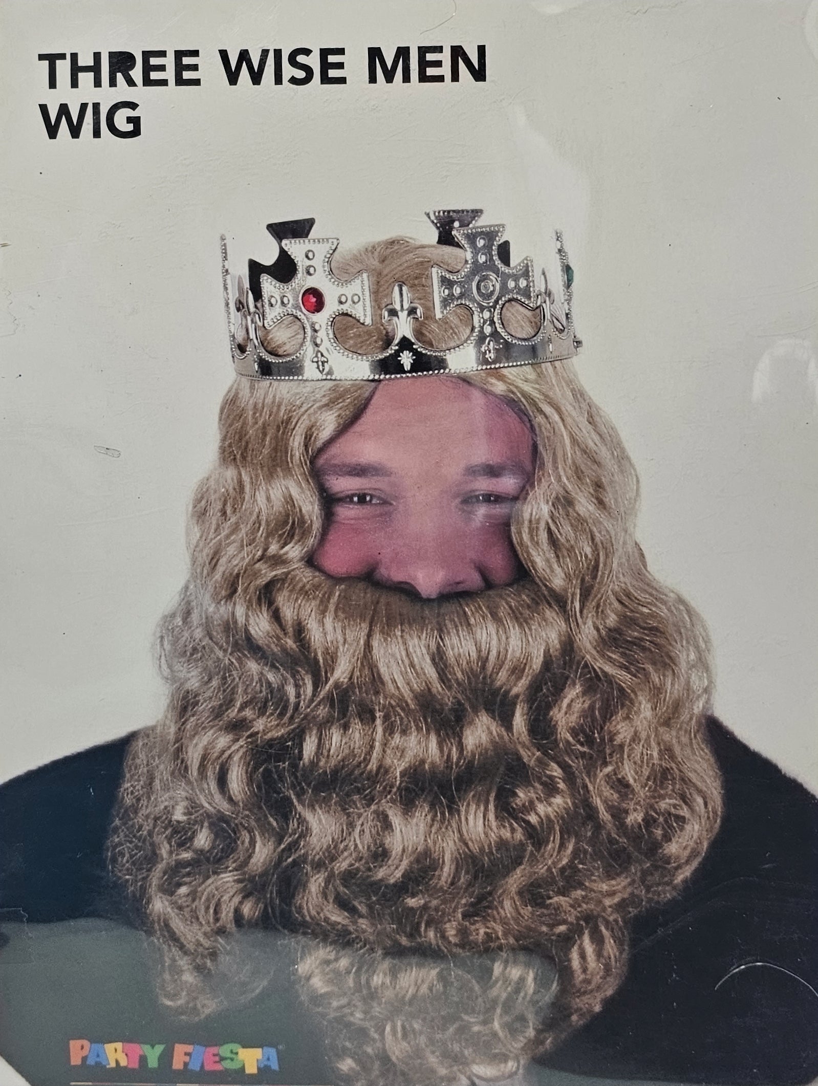 PELUCA REY MAGO RUBIA