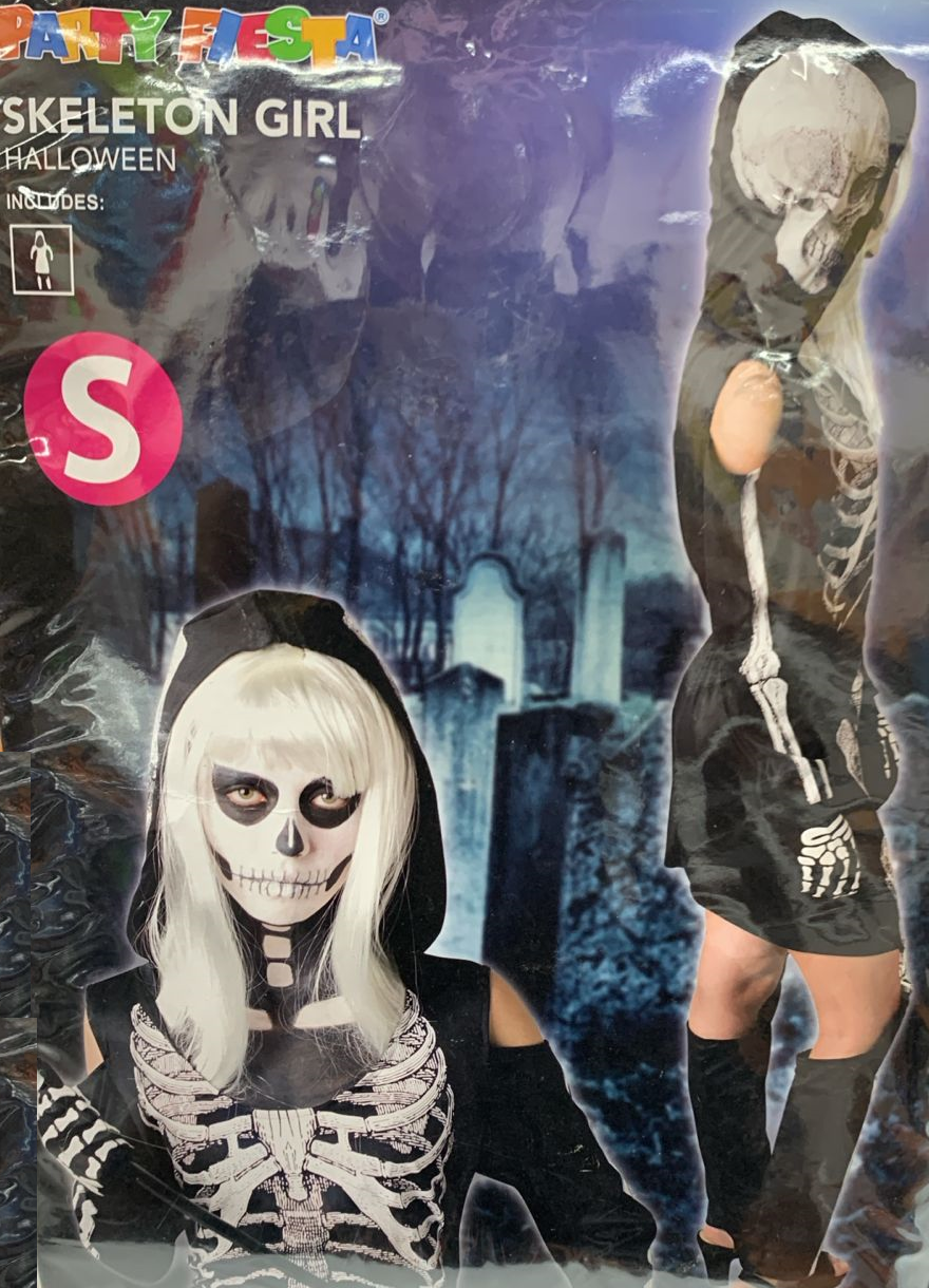 DISFRAZ ESQUELETO HOODY  S