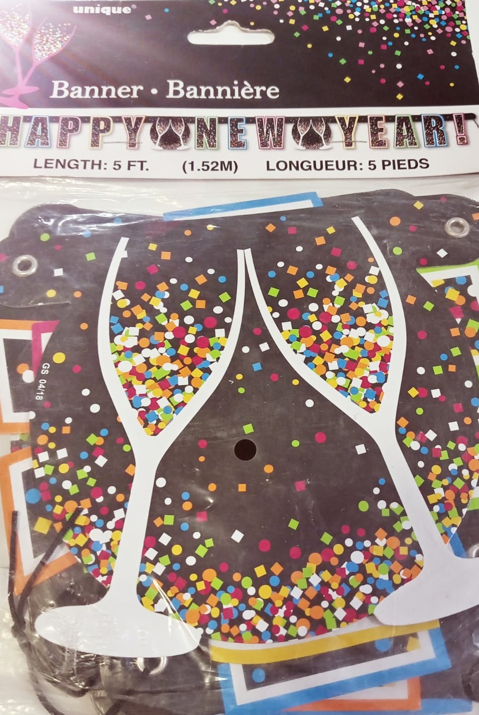 BANNER  CONFETTI  NEW YEAR