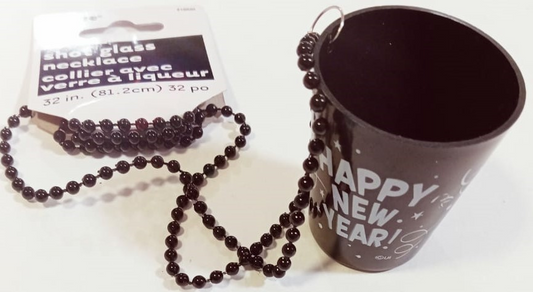 COLLAR NEGRO HAPPY NEW YEAR
