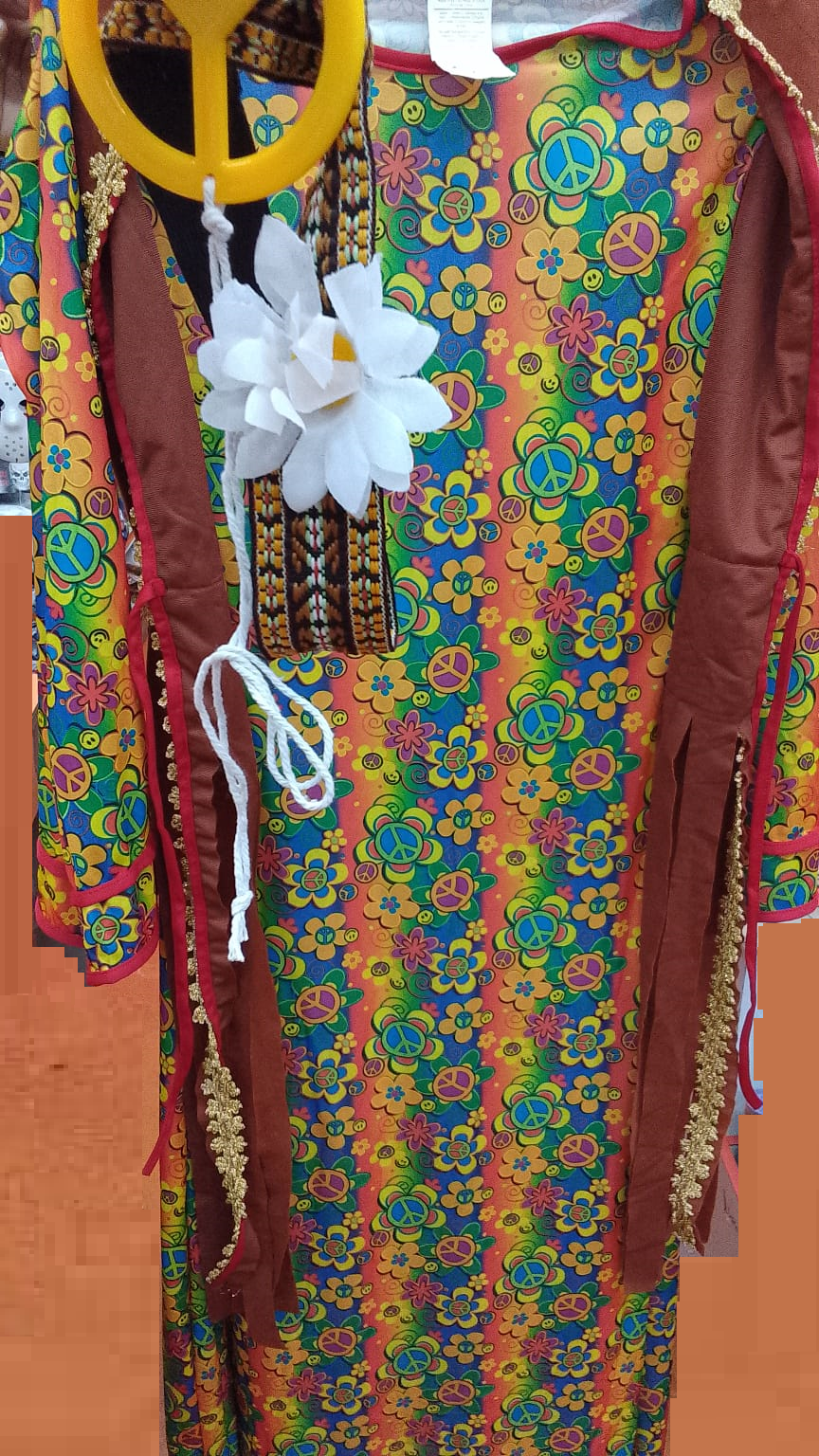 DISFRAZ HIPPIE LARGA (S)