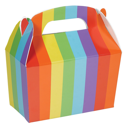 CAJITA CARTON  ARCOIRIS 12 CM