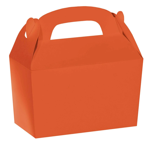 CAJITA CARTON NARANJA 12 CM