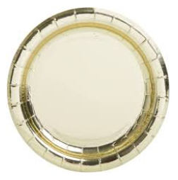 8 PLATOS ORO  17,1CM