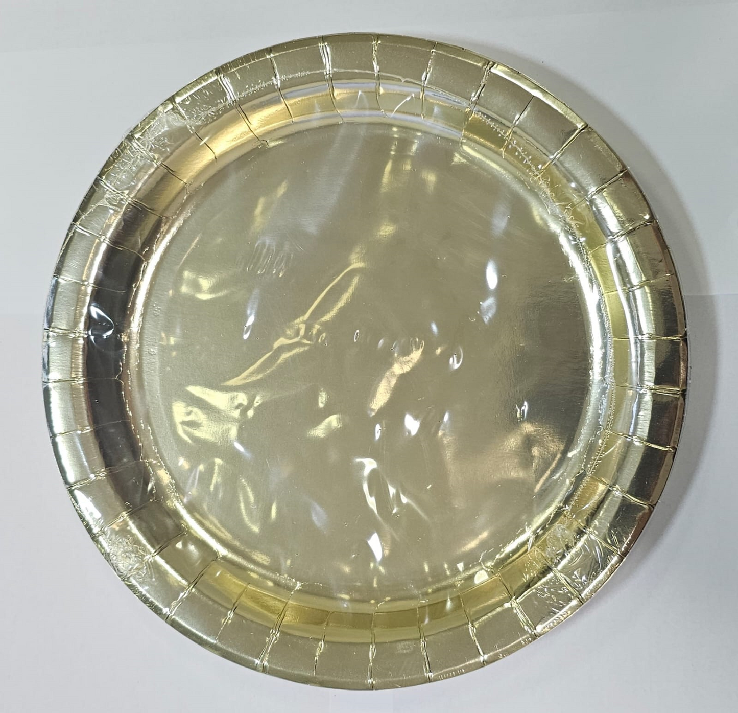 8 PLATOS ORO  22CM