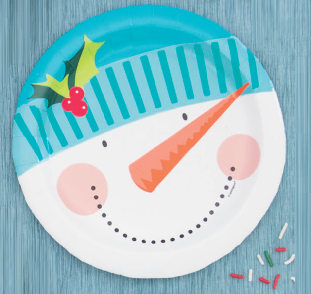 8 PLATOS HOLLY SANTA 18CM