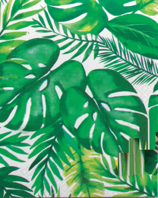 16 SERV. TROPICAL LUAU 33X33CM