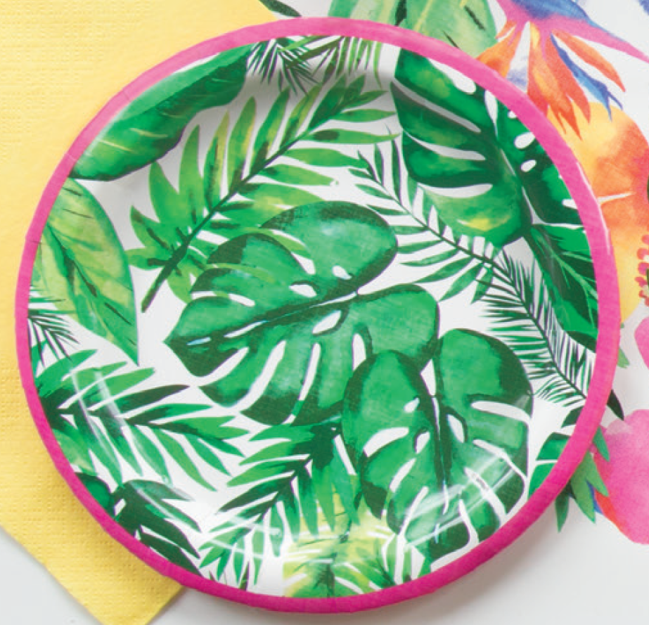 8 PLATOS TROPICAL LUAU 18CM