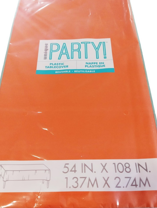 MANTEL PLASTICO NARANJA A
