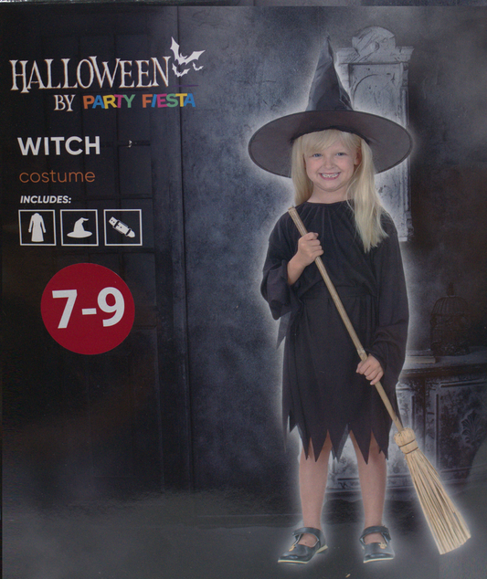 DISFRAZ NEGRO BRUJITA (7-9) M