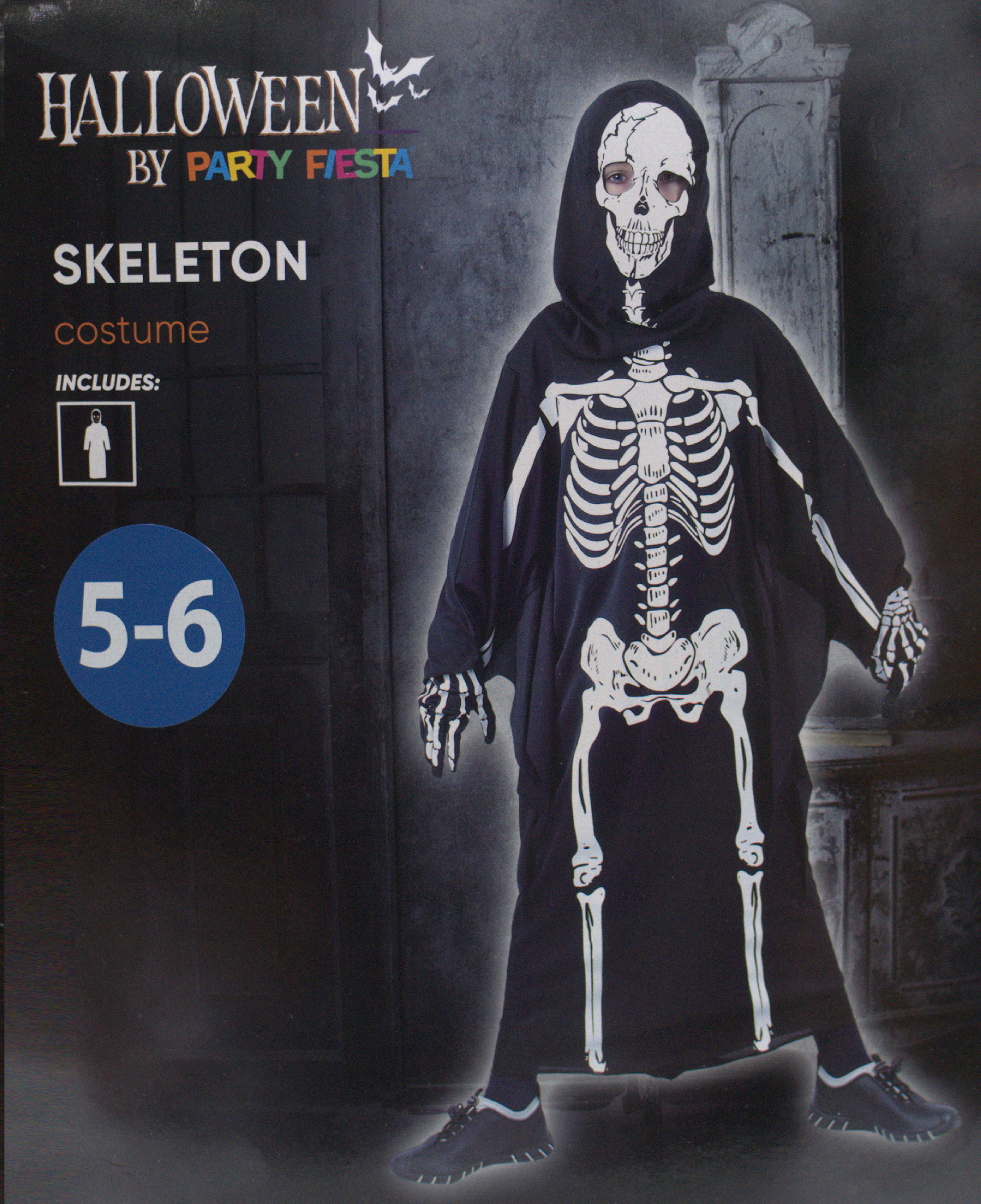 DISFRAZ MUERTE ESQUELETO (5-6)