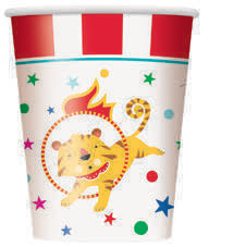 8 VASOS PAPEL CIRCO